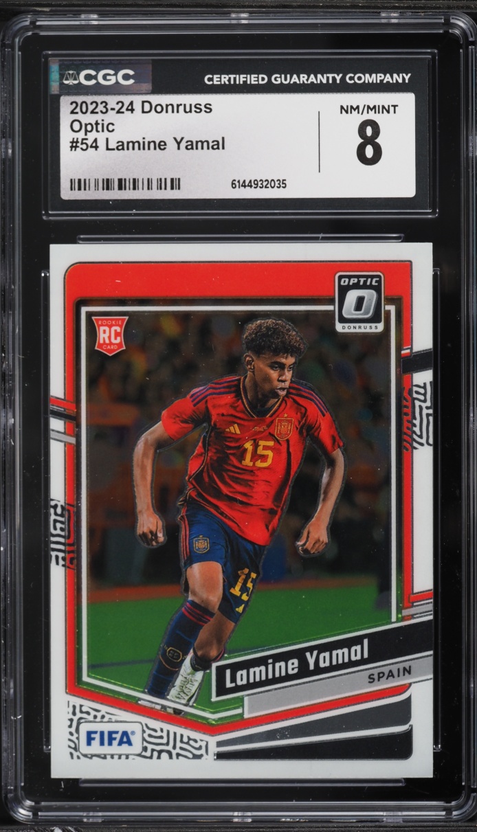 2023 Donruss Optic Lamine Yamal ROOKIE #54 CGC 8 NM-MT