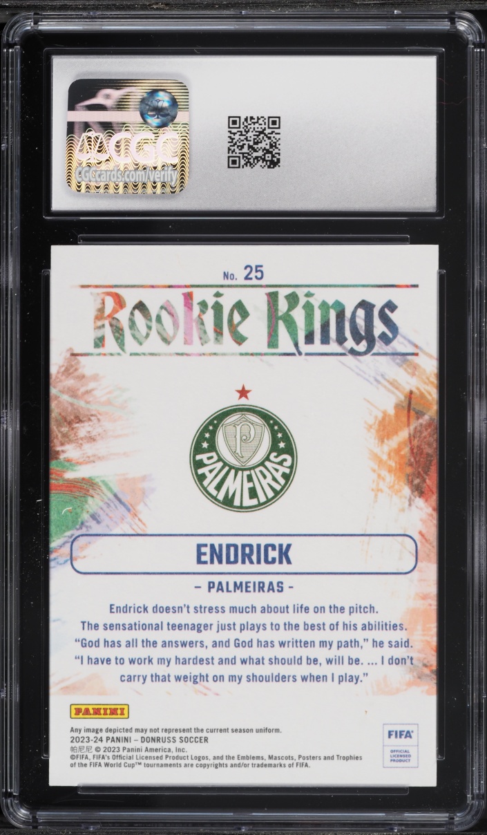 2023 Donruss Kings Red Endrick ROOKIE #25 CGC 9 MINT
