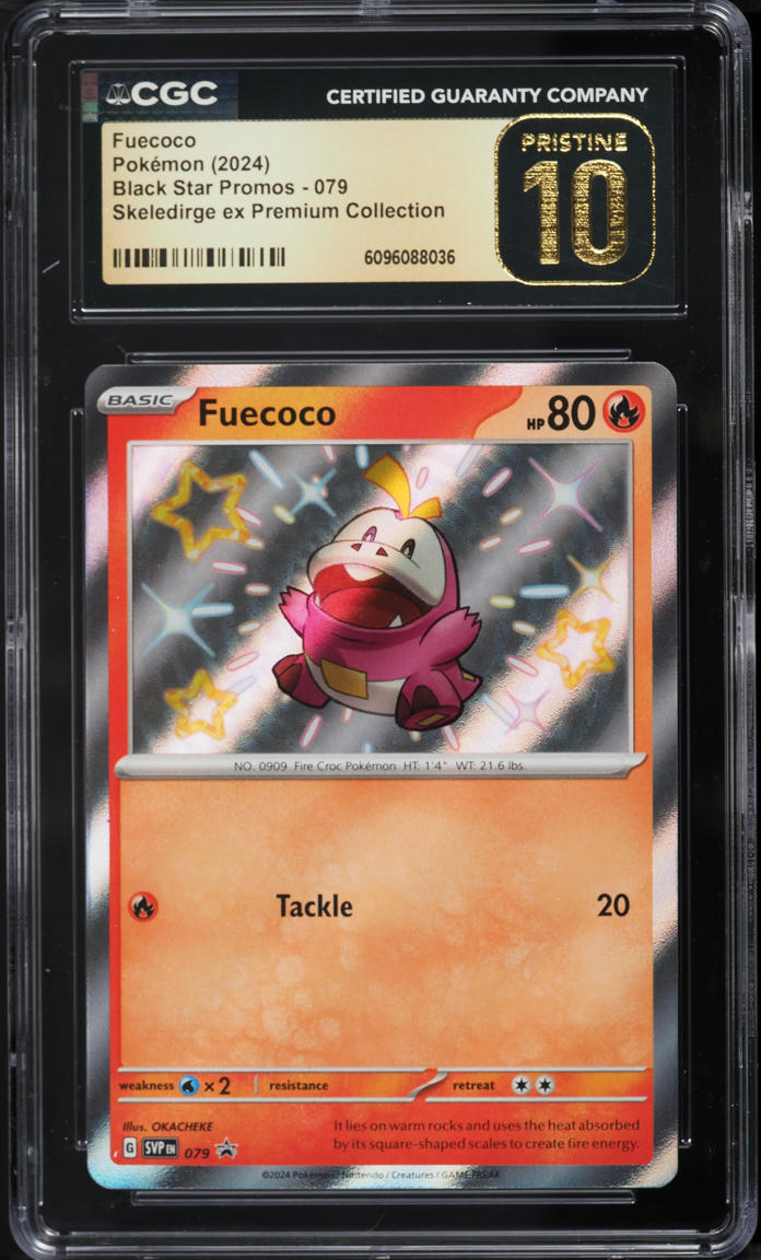2024 Pokemon Scarlet & Violet Promo Premium Collection Shiny Fuecoco #79 CGC 10 PRISTINE