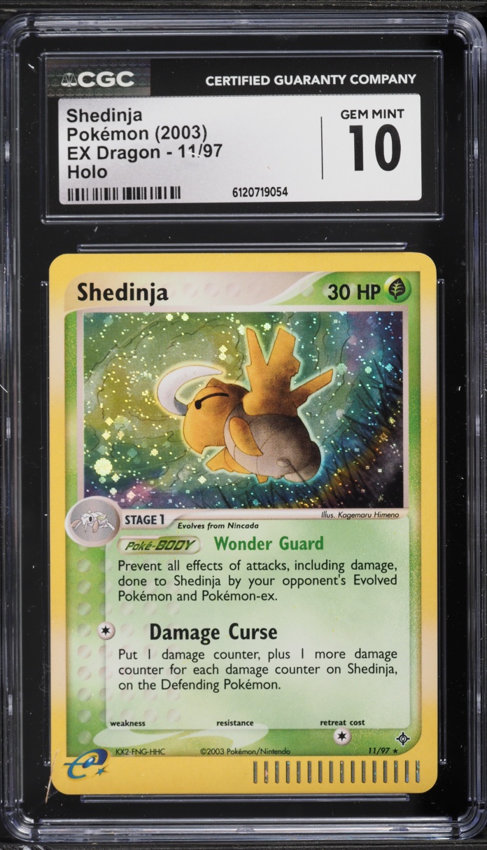 2003 Pokemon EX Dragon Holo Shedinja #11 CGC 10 GEM MINT