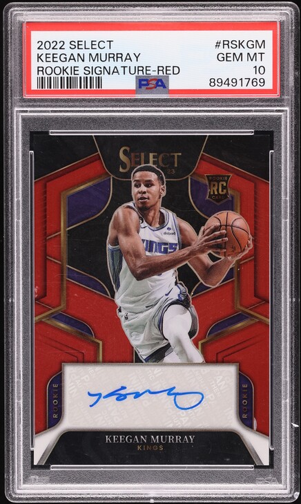 2022 Select Concourse Gold Keegan Murray ROOKIE /10 #81 PSA 10 GEM