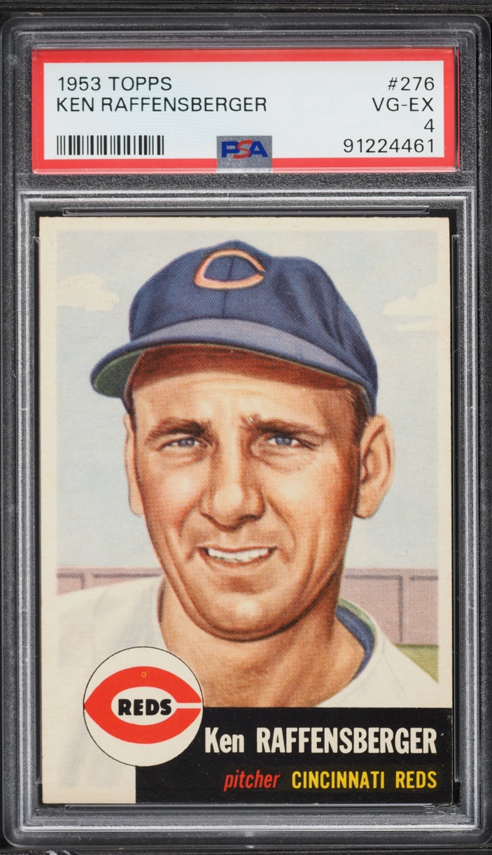 1953 Topps Ken Raffensberger SHORT PRINT #276 PSA 4 VGEX