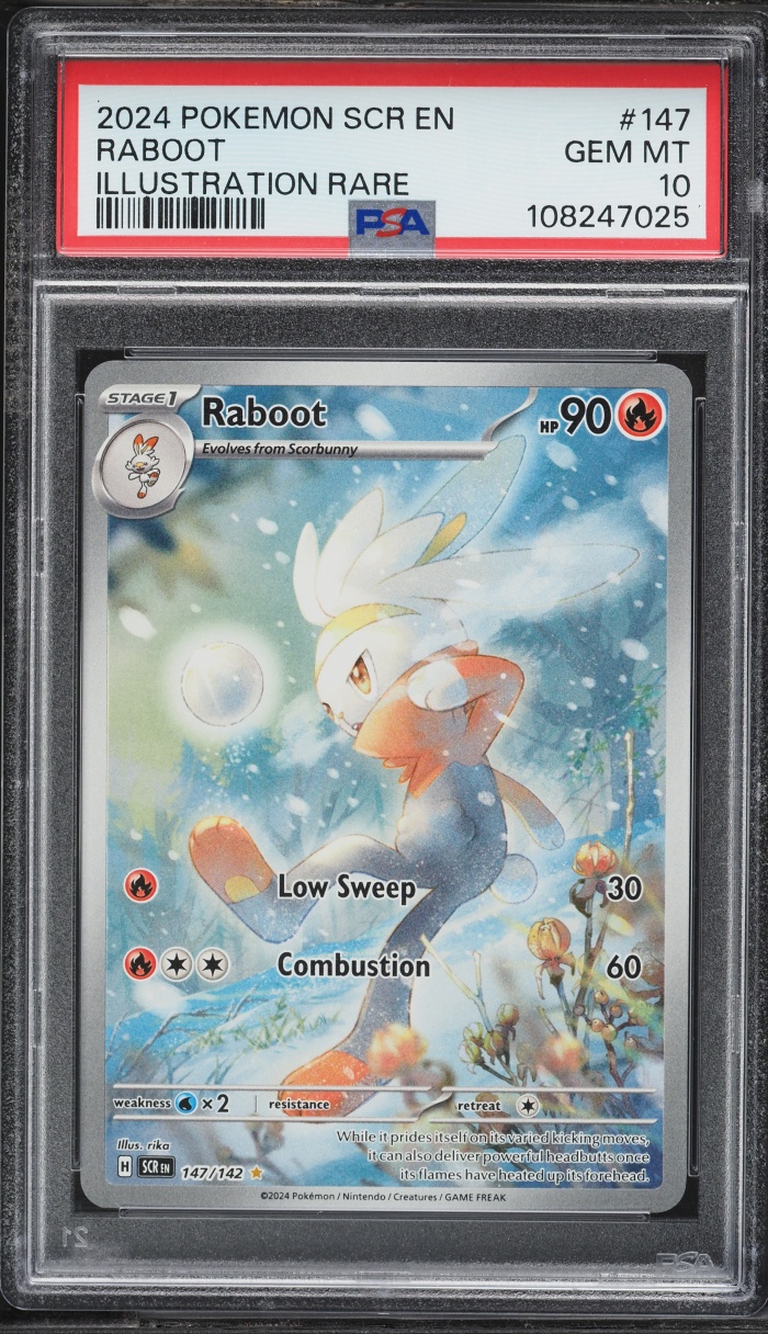 2024 Pokemon Scarlet & Violet Stellar Crown IR Raboot #147 PSA 10 GEM MINT