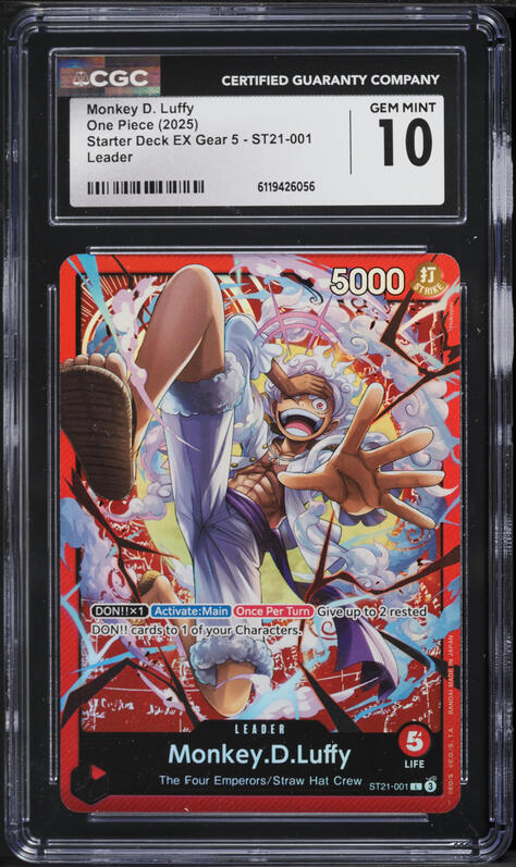 2025 One Piece Japanese A Fist Of Divine Speed Alt Art Gear Two