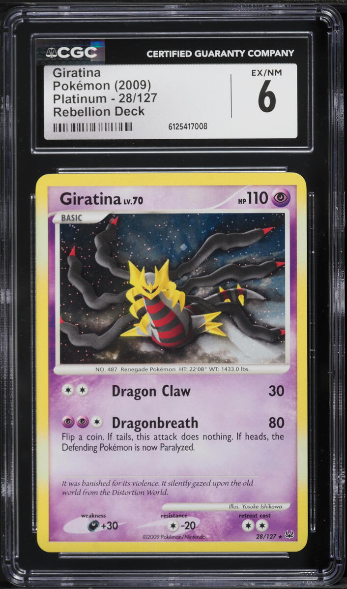 2009 Pokemon Platinum Rebellion Deck Giratina #28 CGC 6 EXMT