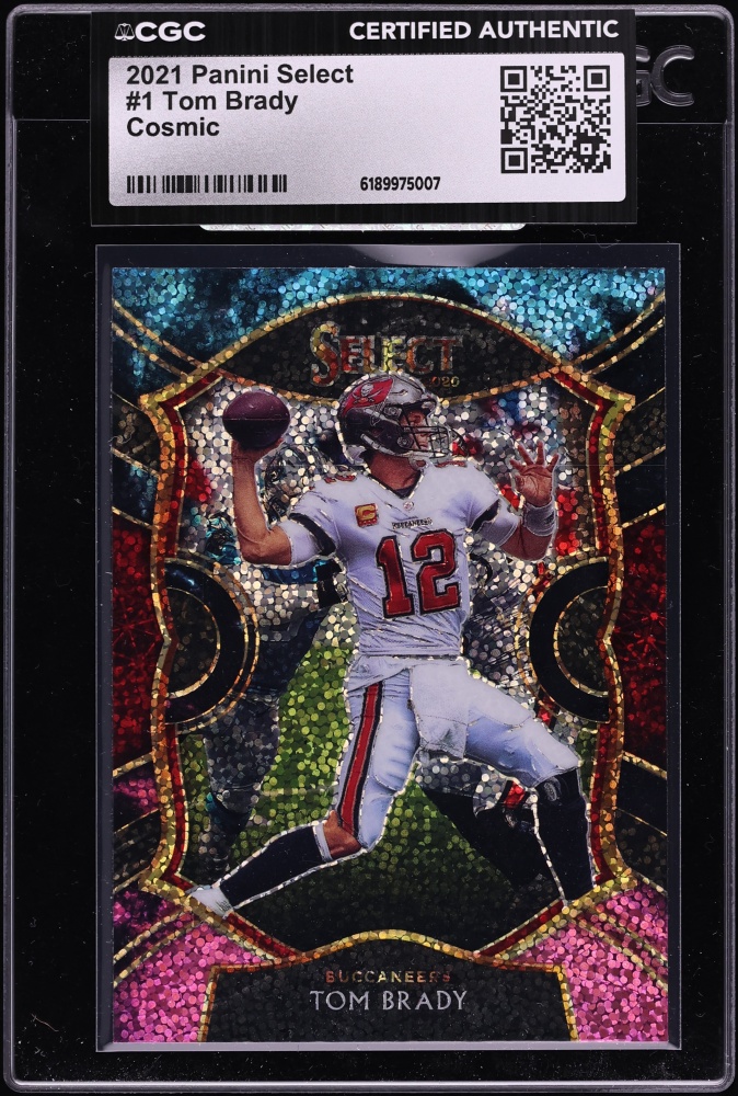 2021 Select Concourse Cosmic Tom Brady #1 CGC AUTH