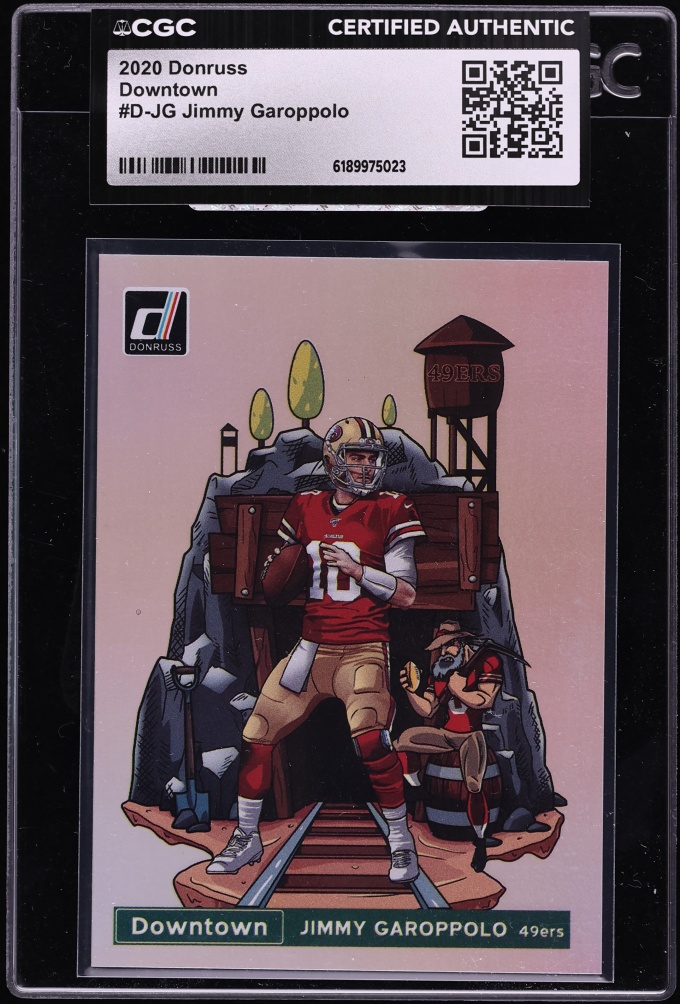 2020 Donruss Downtown Jimmy Garoppolo #D-JG CGC AUTH