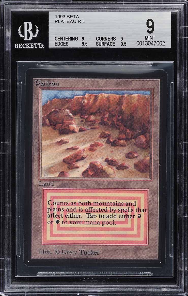 1993 Magic The Gathering MTG Beta Dual Land Tropical Island BGS 9