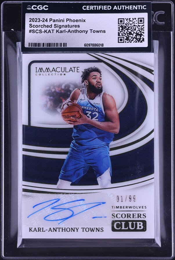 2021-22 Hoops Lights Camera Action Winter Holo #5 Karl-Anthony