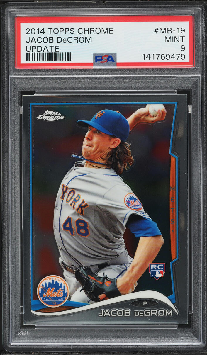 2014 Topps Chrome Update Jacob DeGrom ROOKIE #MB-19 PSA 9 MINT