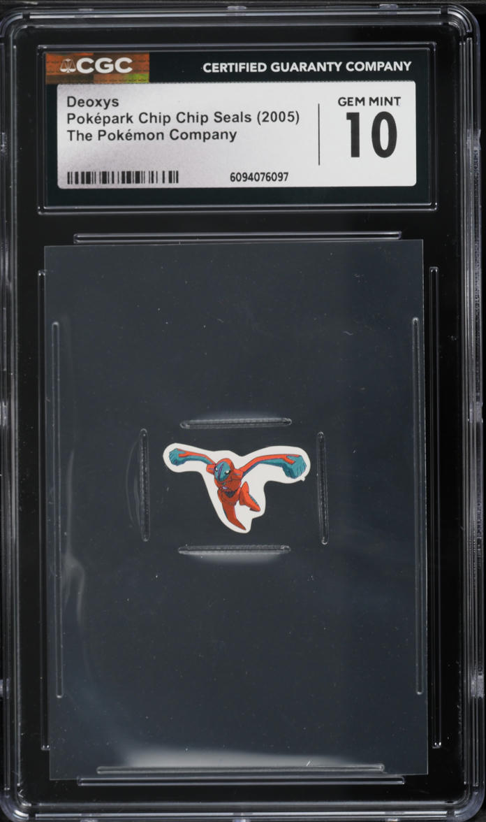 2005 Pokemon Pokepark Chip Chip Seals Deoxys CGC 10 GEM MINT on ...