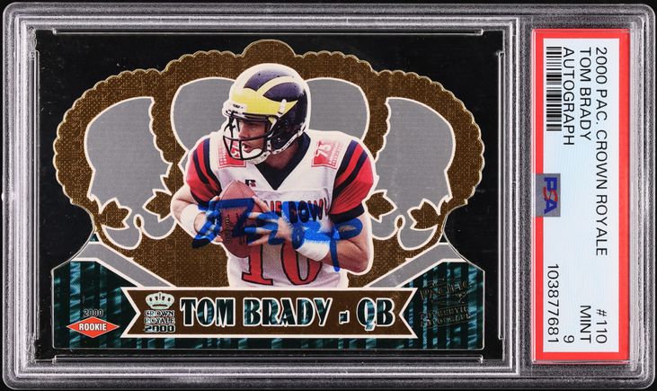 2000 Pacific Paramount Tom Brady ROOKIE #138 PSA 8 NM-MT on