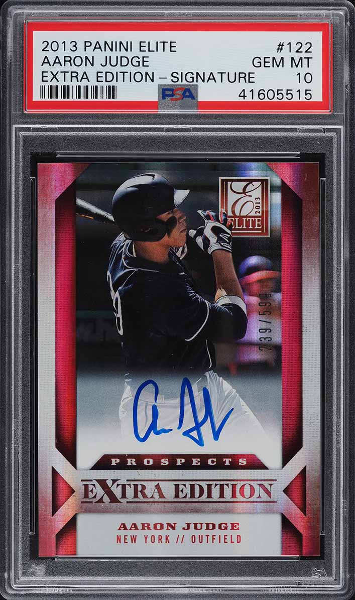 2013 Elite Extra Edition Aaron Judge ROOKIE AUTO /599 #122