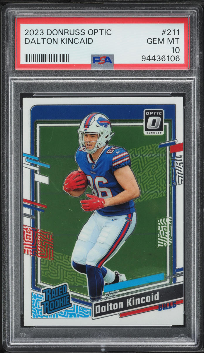 2023 Donruss Optic Dalton Kincaid ROOKIE #211 PSA 10 GEM MINT