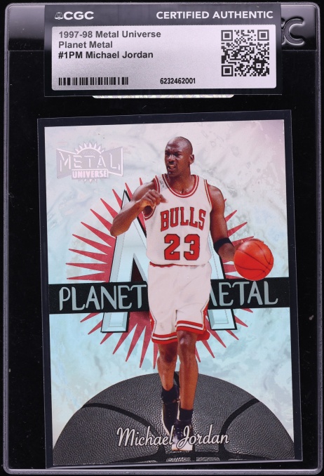1997 Metal Universe Planet Michael Jordan #1 CGC AUTH