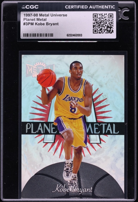 1997 Metal Universe Planet Kobe Bryant #3PM CGC AUTH