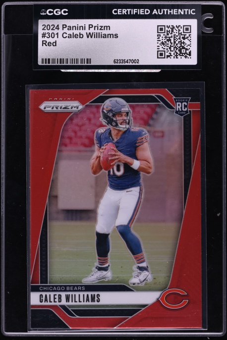 2024 Panini Prizm Red Caleb Williams ROOKIE #301 CGC AUTH