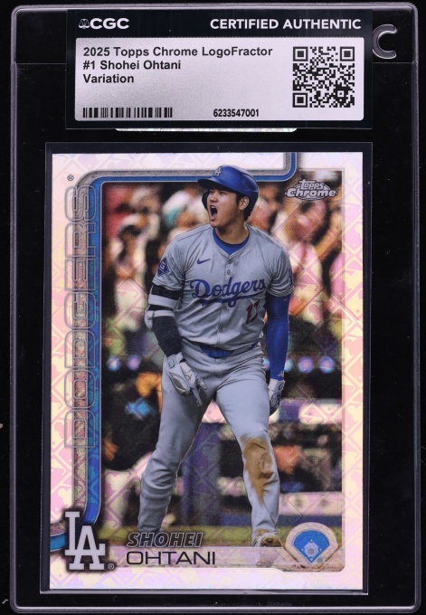 2025 Topps Chrome Logofractor Variation Shohei Ohtani #1 CGC AUTH