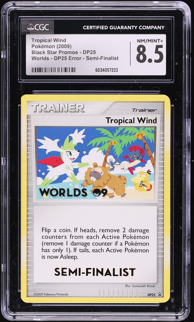 2009 Pokemon Promo Worlds DP25 Error Semi-Finalist Tropical Wind #DP25 CGC 8.5 NM-MT+
