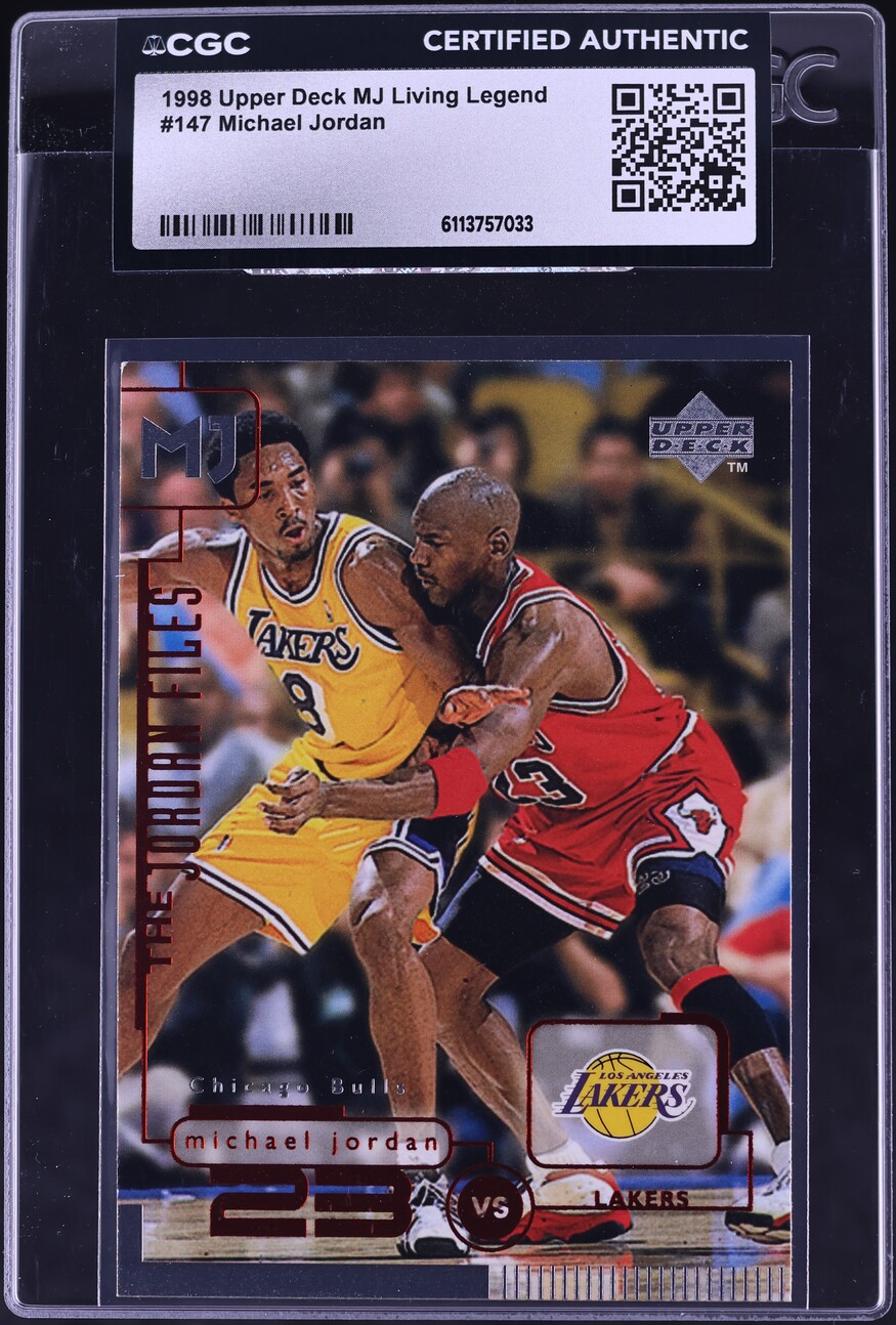 1998 Upper Deck MJ Living Legend Michael Jordan w/ Kobe Bryant #147 CGC AUTH