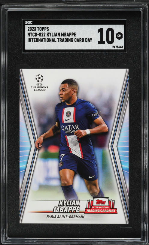 2023 Panini Donruss FIFA Kaboom! Kylian Mbappe #5 PSA 10 GEM MINT