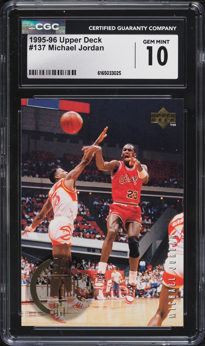 1995 Upper Deck Basketball Michael Jordan #137 CGC 10 GEM MINT