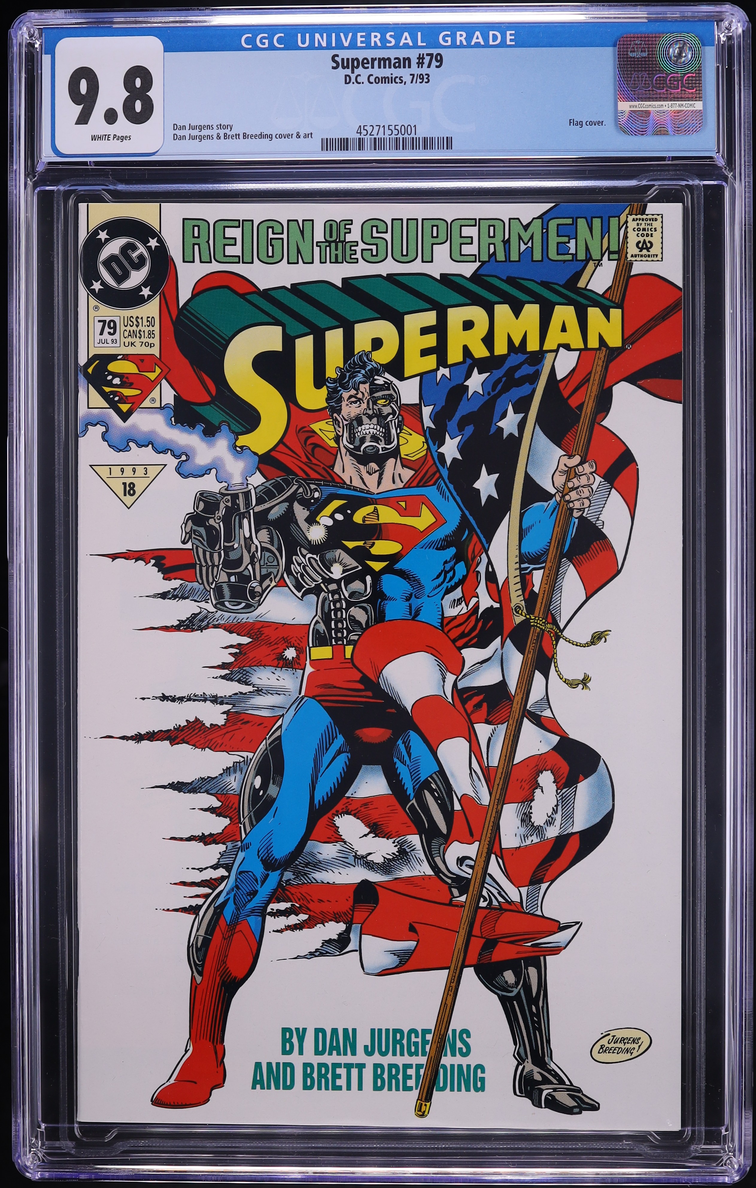 Superman #79 (DC Comics, 1993) CGC 9.8 White Pages