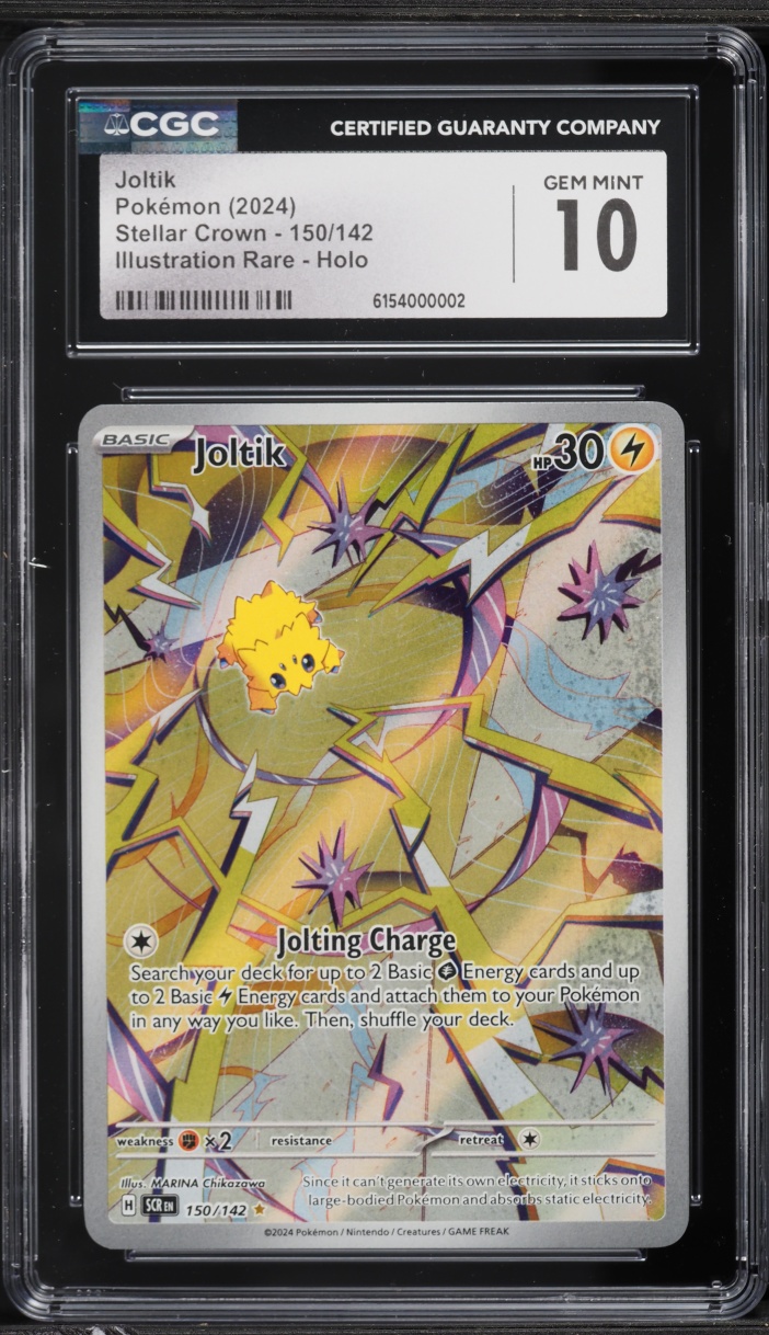 2024 Pokemon Scarlet & Violet Stellar Crown IR Joltik #150 CGC 10 GEM MINT