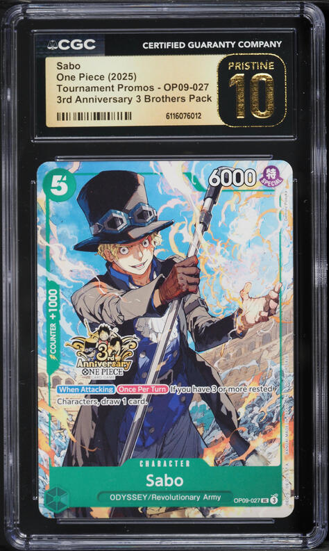 2025 One Piece Tournament Promo 3rd Anniversary 3 Brothers Pack