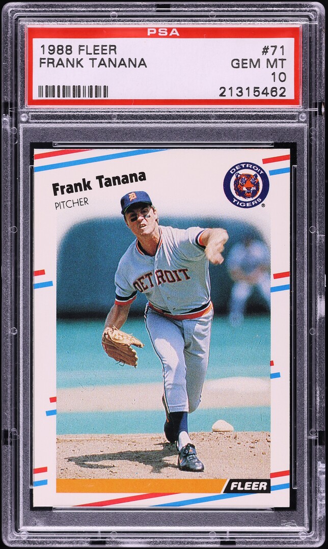 1988 Fleer Frank Tanana #71 PSA 10 GEM MINT