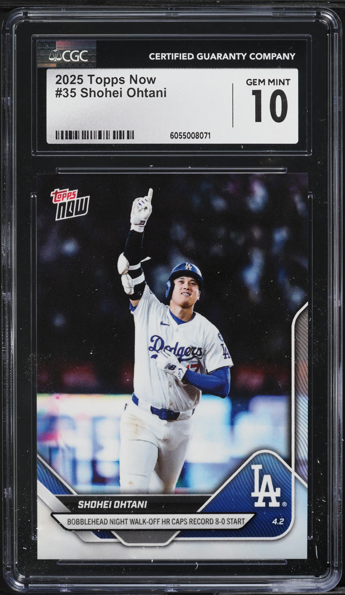 大谷翔平 2024 TOPPS BIG LEAGUE GEM MINT 10 Shohei Ohtani Graded Gem Mint 10 2024 Topps Now Dodgers 95th