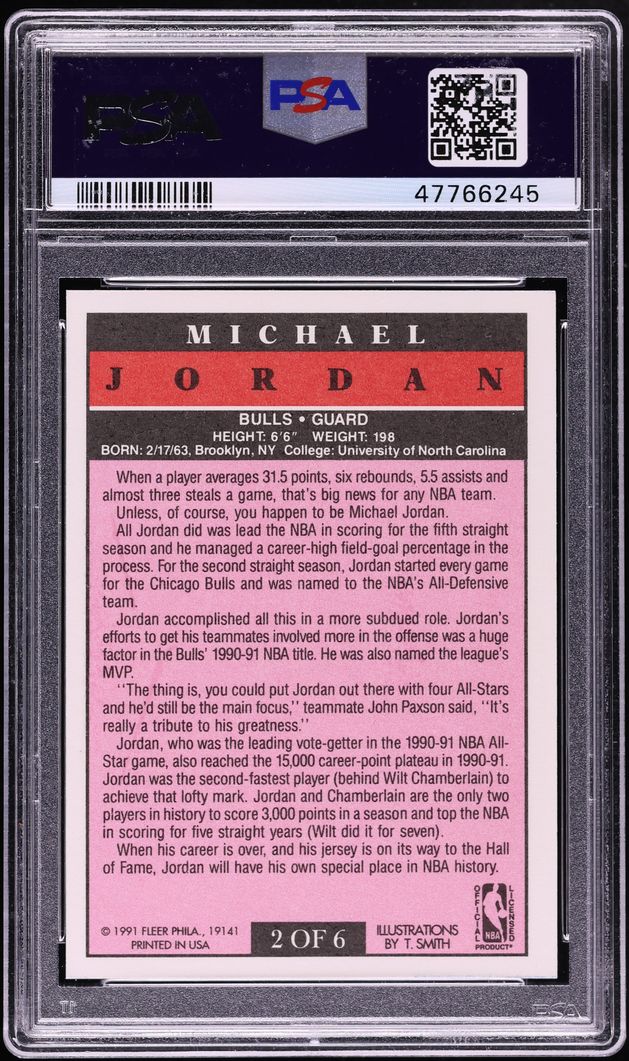 1991 Fleer Pro-Visions Michael Jordan #2 PSA 10 GEM MINT