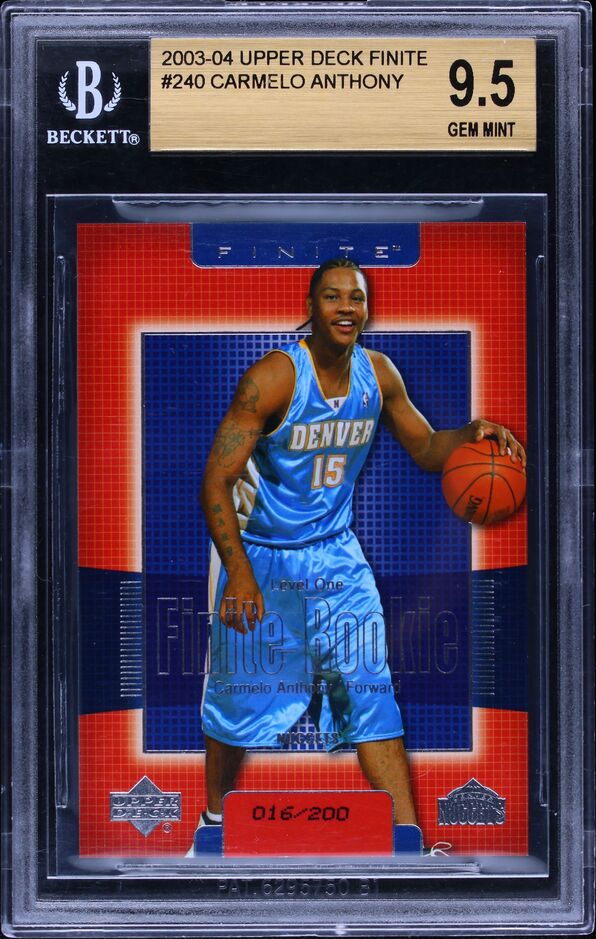 2003 Topps Basketball Carmelo Anthony ROOKIE #223 SGC 8.5 NM-MT+