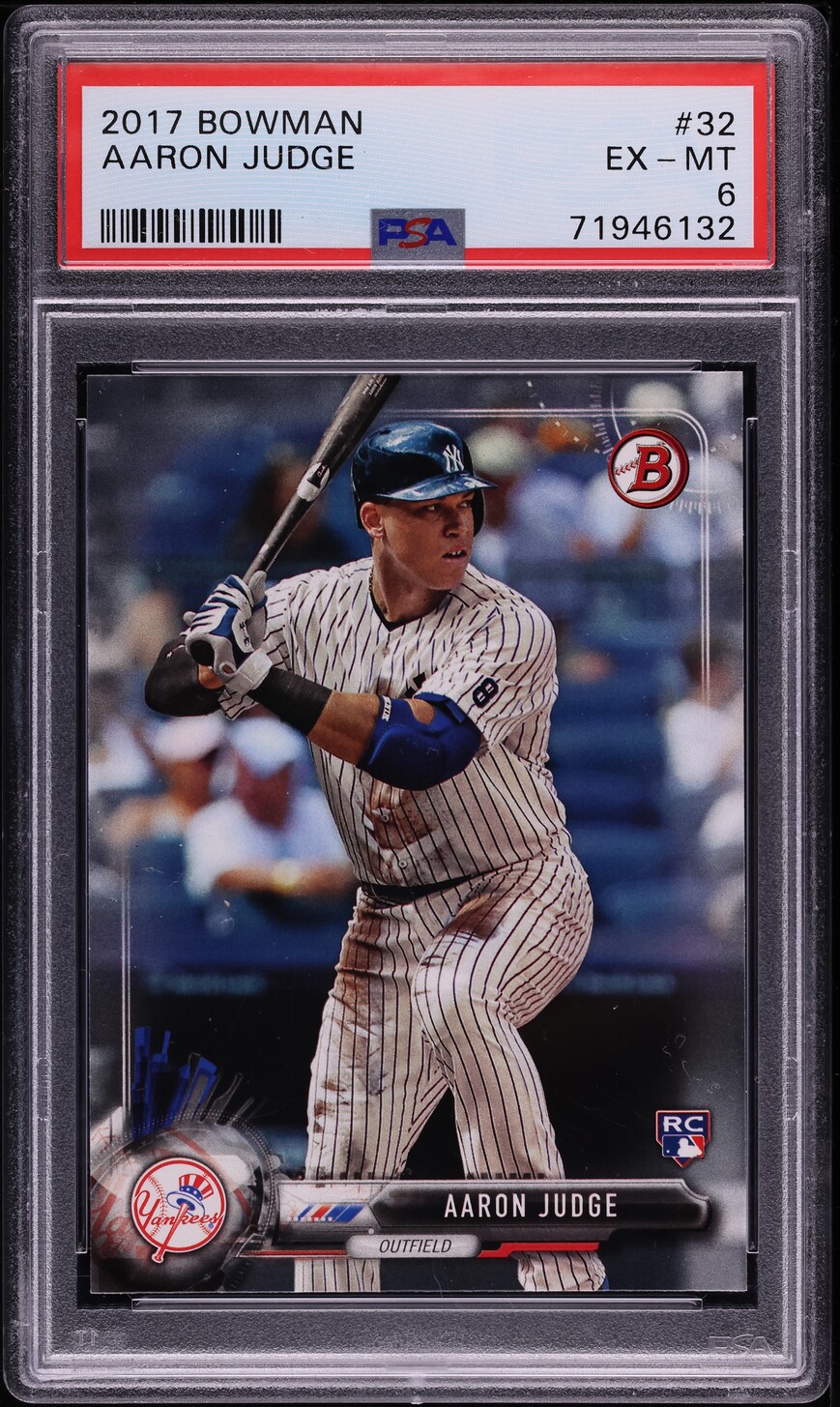 2017 Bowman Aaron Judge ROOKIE #32 PSA 6 EXMT