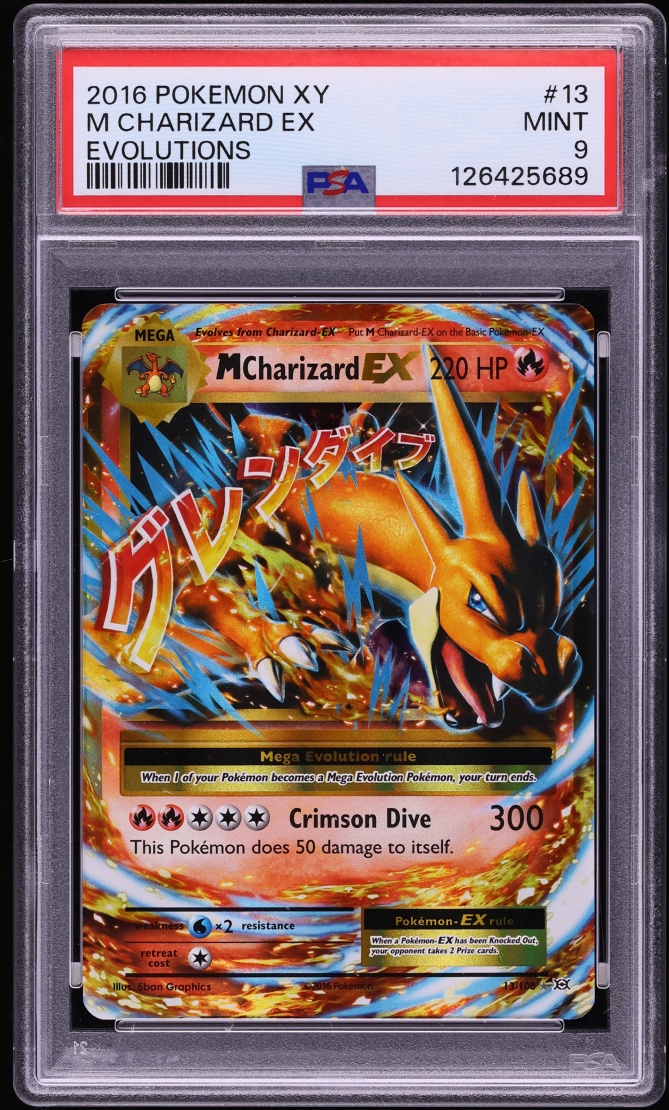 2016 Pokemon XY Evolutions M Charizard EX #13 PSA 9 MINT