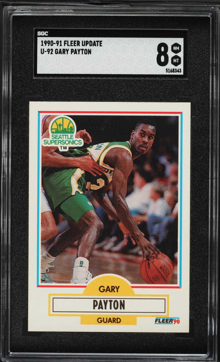 1990 Fleer Update Gary Payton ROOKIE #U-92 SGC 8 NM-MT