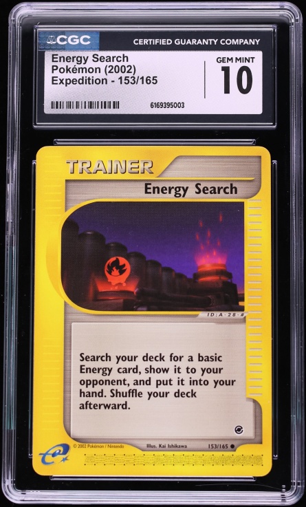 2002 Pokemon Expedition Energy Search #153 CGC 10 GEM MINT