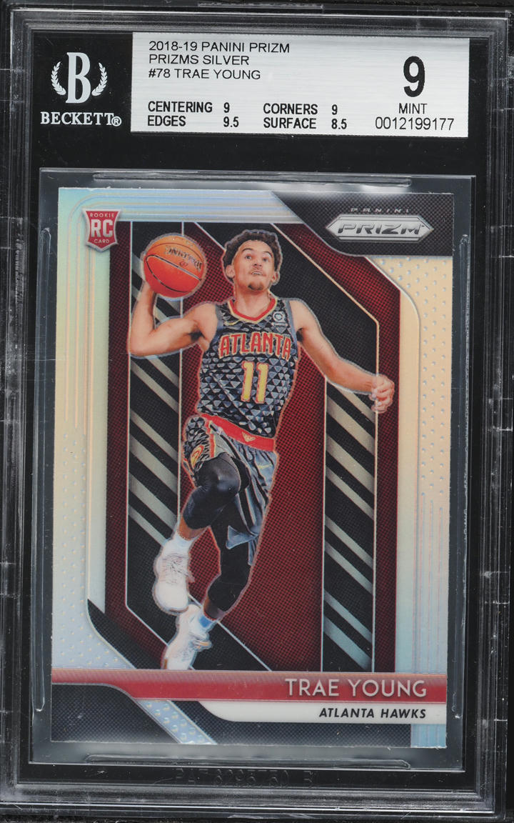 2018 Panini Prizm Silver Trae Young ROOKIE #78 BGS 9 MINT