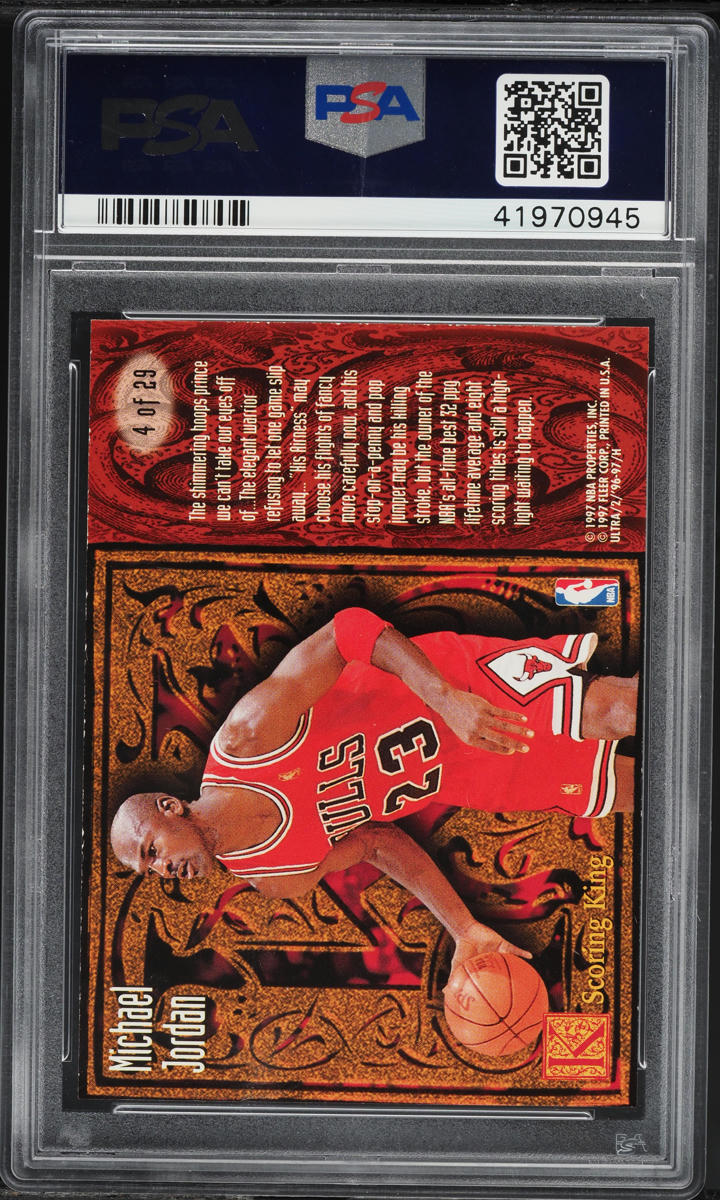 1996 Ultra Scoring Kings Michael Jordan #4 PSA MINT