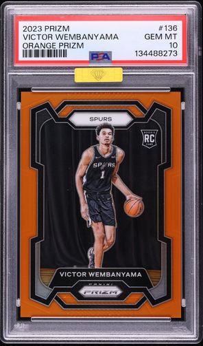 victor wembanyama graded rookie card Powers Sports Memorabilia 2023 Hoops Basketball Card #298, PSA 10 (Cert. #86346385) and Authenticated : Collectibles & Fine Art Your Hero VICTOR WEMBANYAMA 2021 Graded Prospector's