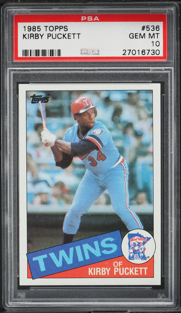 1985 Topps Kirby Puckett ROOKIE #536 PSA 10 GEM MINT