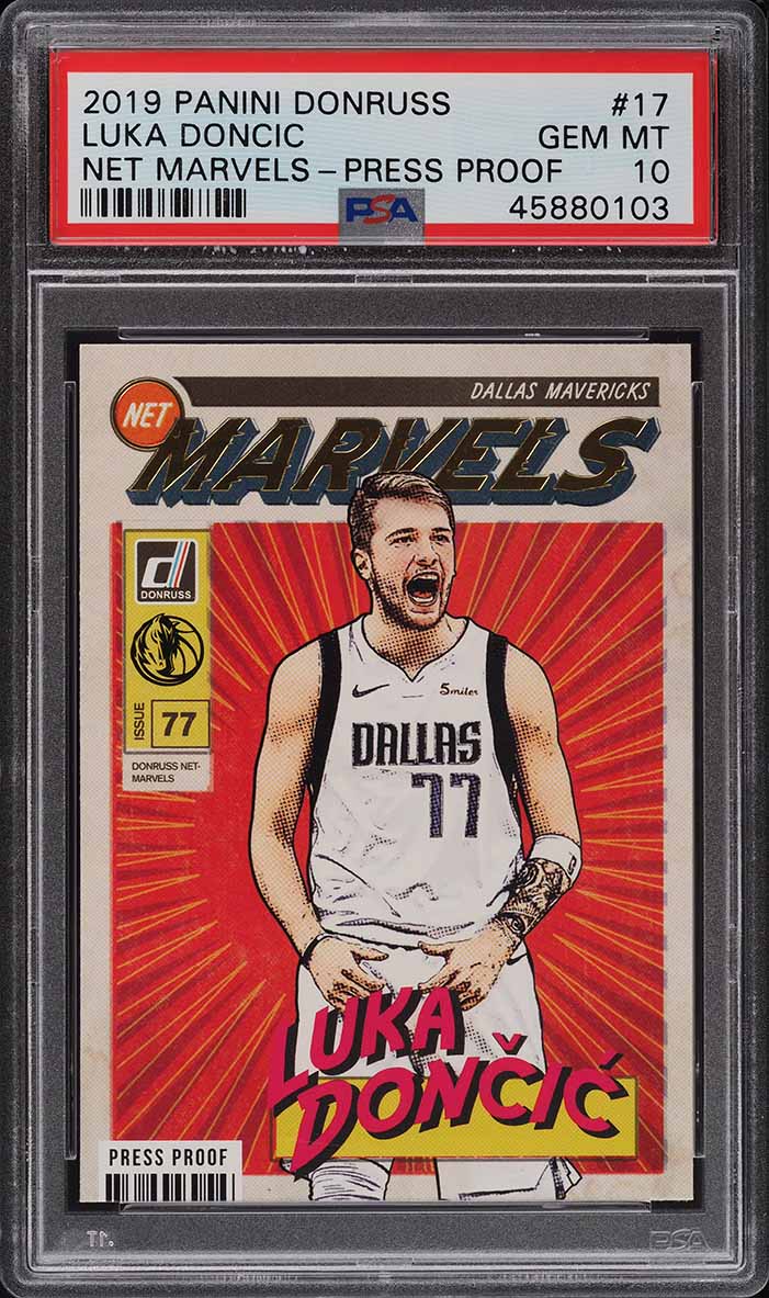 2019 Donruss Net Marvels Press Proof Luka Doncic #17 PSA 10 GEM MINT