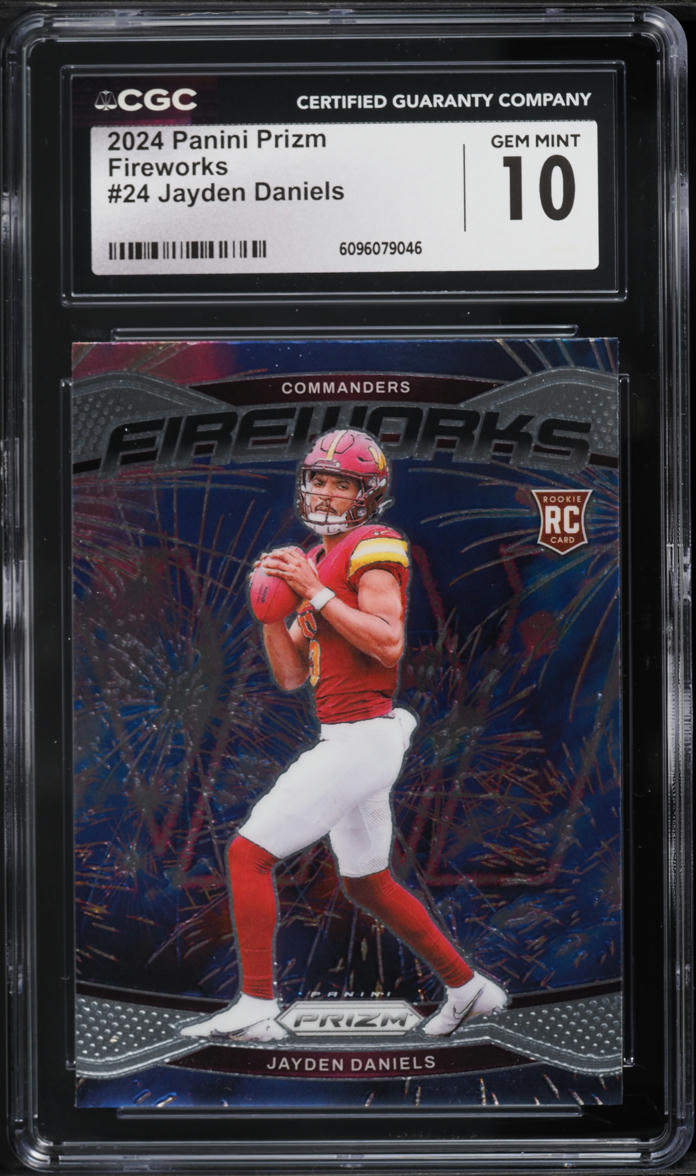 2024 Panini Prizm Fireworks Jayden Daniels ROOKIE #24 CGC 10 GEM MINT