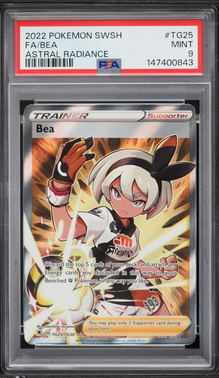 2022 Pokemon Sword & Shield Astral Radiance Full Art Bea #TG25 PSA 9 MINT