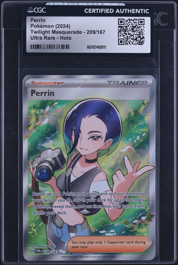 Carta Pokmon Perrin 209/167 - Twilight Masquerade, Rare Secreta De Arte  Completo