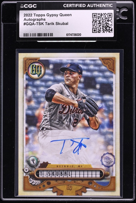 2022 Topps Gypsy Queen Tarik Skubal AUTO #GQA-TSK CGC AUTH