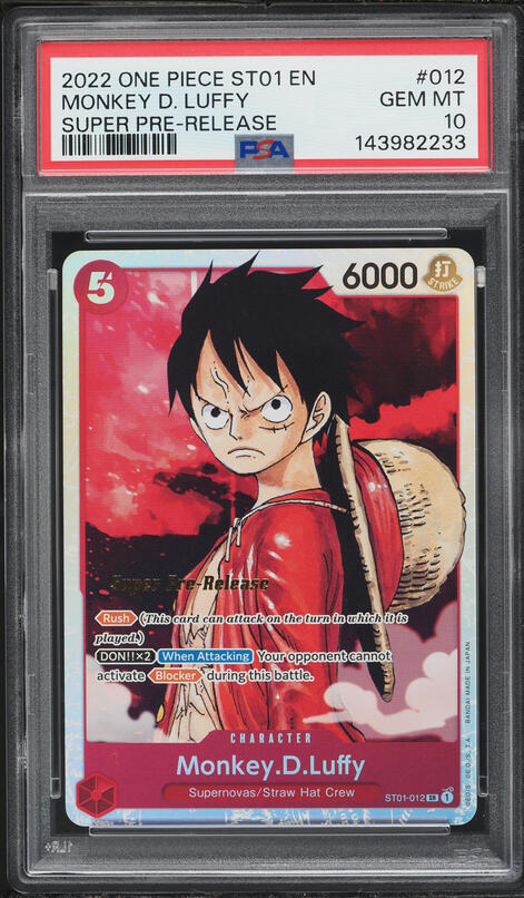 2023 One Piece Promos Offline Regional Winner Koby #098 PSA 10 GEM