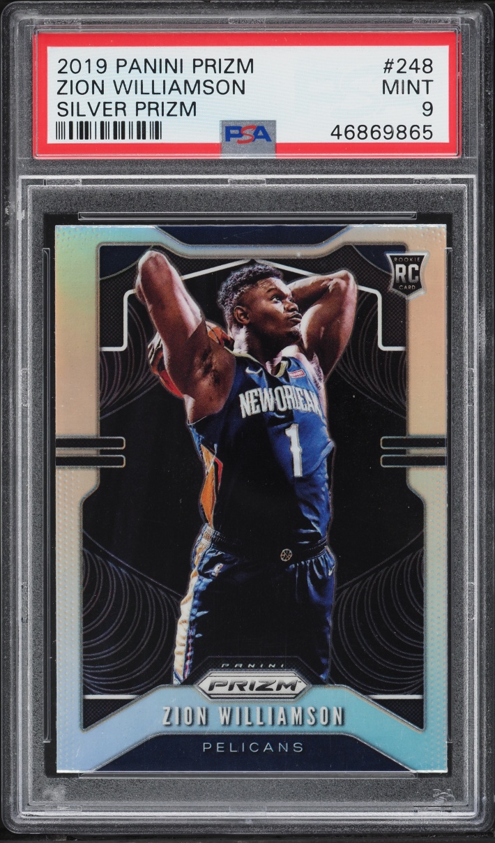 2019 Panini Prizm Silver Zion Williamson ROOKIE #248 PSA 9 MINT