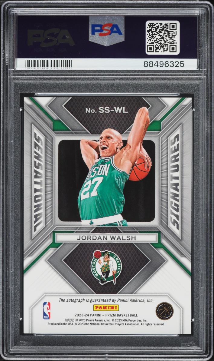2023 Panini Prizm Sensational Signatures Jordan Walsh ROOKIE AUTO #SS-WL PSA 10 GEM MINT