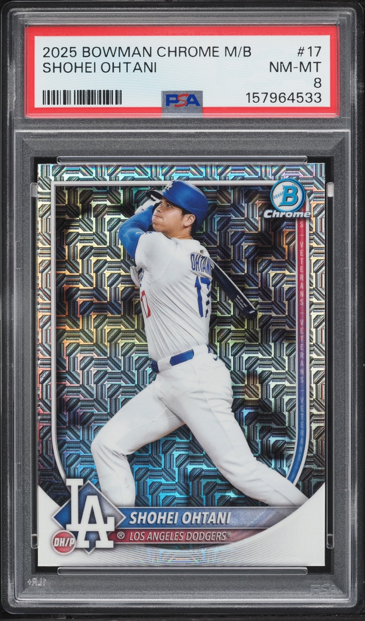 2025 Bowman Chrome Mega Box Shohei Ohtani #17 PSA 8 NM-MT